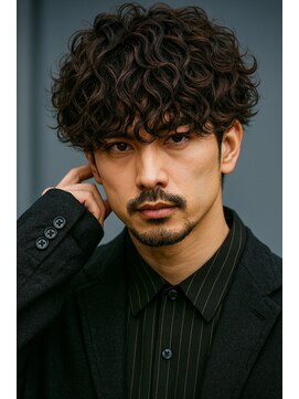 大人波巻きパーマ