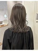ブリーチなし　ミルクティーグレージュ　くすみベージュ