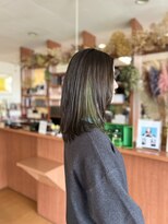 スタジオフィット(STUDIO FITTO) ★イヤリングカラー(オリーブグレー)レイヤースタイル★