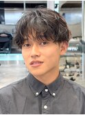 2wayシャドウパーマのラウンドマッシュ◎