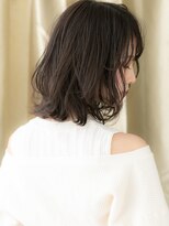 モッズヘア 越谷(mod's hair)&nbsp;黒髪クラゲヘア小顔ハッシュカットゆるふわボブパーマ30代40代W