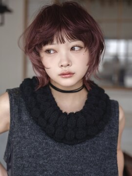 ラボヌールヘアーレーヴ 池袋店(La Bonheur hair reve) ボルドーカラー/ワインレッド/レイヤーボブ/ミディアムレイヤー