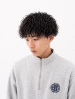 アースコアフュールボーテ 高岡店(EARTH coiffure beaute) センターパート_ウルフカット_メンズ