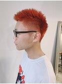 赤髪×短髪