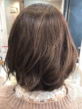 ヘアーサロン キー(Key) 大人かわいい上品ミディアムスタイル♪暗めピンクブラウン