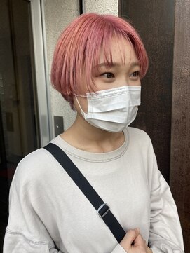 コレット ヘアー 大通(Colette hair) ショート×ピンク