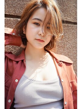 ナンバー エアロ 横浜(N° +aero) 大人可愛い20代30代40代小顔ワンサイドショートボブ丸み前下がり