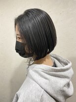 サク(Sac.) 【Sac.高司 真】黒髪前下がりボブ ワンカール こなれヘア