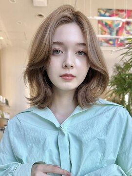 ミンクス ギンザ セントラル(MINX ginza central) 韓国風くびれボブ 大人ガーリーチョコレートモードプリカール