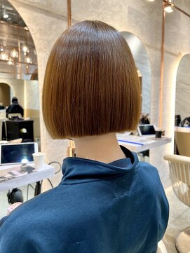 ロンド エスポワール 錦糸町(Lond espoir) 〇グレージュカラーデザインカラーシルキーベージュきりっぱボブ