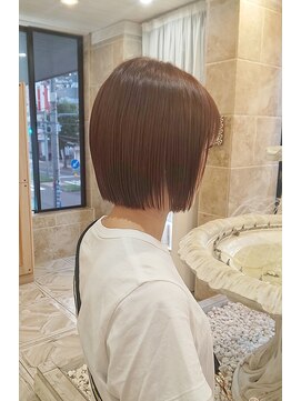 シャンティ 平岸店(Shanti) オレンジブラウン☆ミニボブ