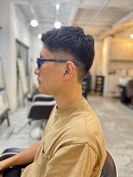 メンズカット バイ ソイクフ(メンズカット by SOY-KUFU) MEN'SHAIRアッシュブラックベリーショートダークアッシュ