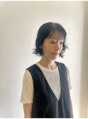 くせ毛ボブ