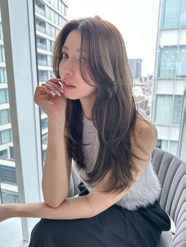 マインバイアフロートギンザ(MYNE by AFLOAT GINZA) トレンドレイヤー【似合わせhair】オリーブベージュカラー