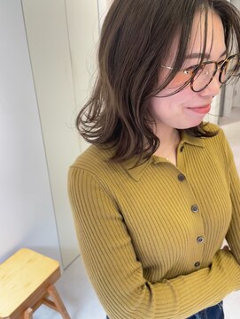 ハル 南平岸(HARU) 柔らかカーキベージュ♪/ブリーチなし/ミディアム