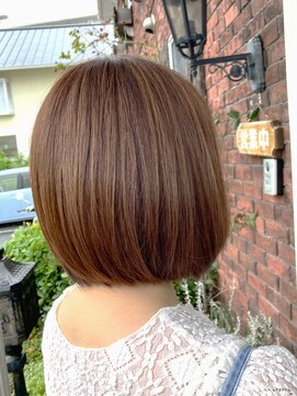 ２丁目３番地美容室 ボブ×ハイライト