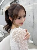 ☆結んでも可愛い盛れるお顔周りカット ベージュカラー☆