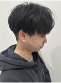 メンズマッシュニュアンスパーマツイストスパイラル刈り上げ