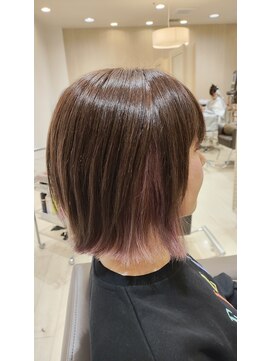 アネックス さかもとウイングポート店(ANNEX) ぱっつんボブ&インナーカラー