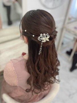 ヘアセットサロン ミント(Hair set salon MINT) ナチュラルハーフアップ