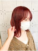 韓国系カラー&顔周りカット