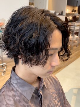 アンサー 渋谷(ANSWER) 波巻きスパイラルパーマツイストスパイラルパーマセンタパート