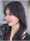 美髪韓国レイヤーイメチェン夏ハイライトカラーくびれヘア