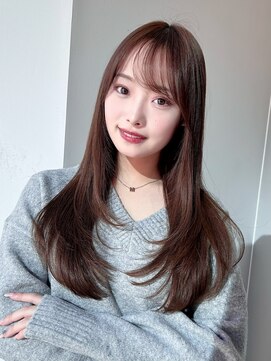 トリッカ シブヤ(TRICCA SHIBUYA) ロングレイヤー/柔らかベージュ/顔周り/透明感カラー/髪質改善