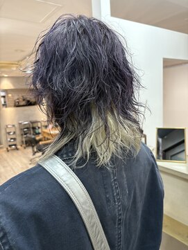 ウルフスタイルのツートンカラー