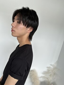 ピケ(pique) 刈り上げなしでもカッコよく/暗髪/アッシュブラック/30代40代