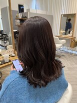 アヴァンス 広島本通店(AVANCE.)&nbsp;着物ヘア/ダークアッシュ/ミディアムレイヤーカット