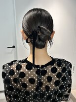 トリッカ シブヤ(TRICCA SHIBUYA)&nbsp;リボンカチモリ/タイトヘア/お呼ばれヘア/結婚式ヘア