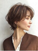 ハーツ 青山表参道店(Heart's) 白髪ぼかし脱白髪染め似合わせショートボブ40代50代60代