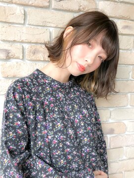 リリアン 表参道(relian) 耳かけインナーカラーボブ☆relian表参道☆