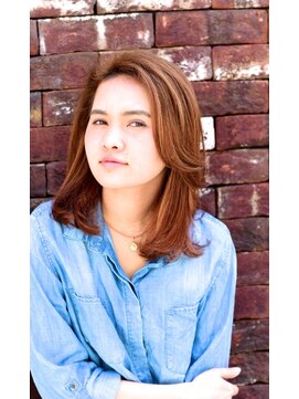 スタジオ 渋谷 原宿(Stujio) 大人可愛い☆ながめバングなセミロング☆