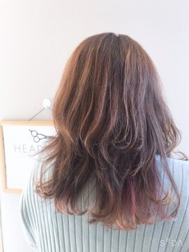 アーサス ヘアー デザイン 上越店(Ursus hair Design by HEADLIGHT) インナーカラー　ピンク