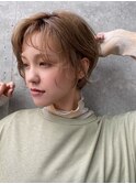 丸みショート　ぷつっとボブ　くびれボブ　マッシュショート