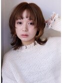 大人可愛い20代30代40代似合わせカットイメチェン流しバング