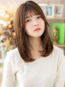 カバーヘア ブリス 北浦和(COVER HAIR bliss) 大人かわいいシースルーバングワンカールa北浦和20代30代40代