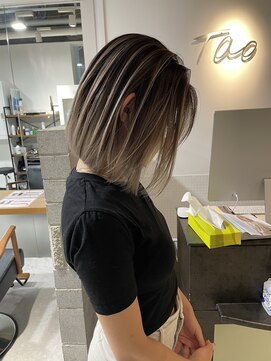 タオ 河原町(Tao) ボブとバレイヤージュ
