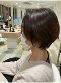 軽めショートボブ