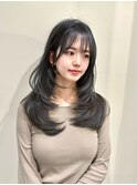 韓国風/レイヤー/小顔カット/髪質改善