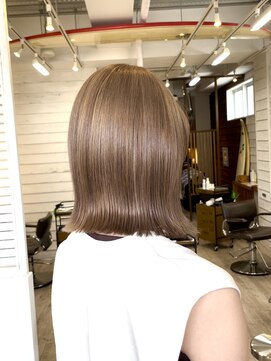 フレリス(FreRis) 切りっぱなしボブ　透明感ナチュラルブラウン