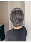 ミニボブ/ハイライト/３Dカラー/グレージュ/20代30代40代