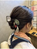 秋祭りヘアセット