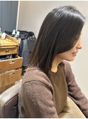 ネオメテオストレート　髪質改善　伸ばしかけボブ　斜めバンク