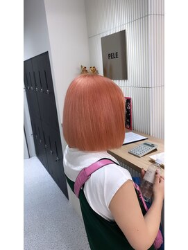 ペレ 渋谷(PELE) イメチェン/ホワイトブロンド/外ハネボブ/美髪/渋谷