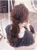 ポニーテール【クランソア】ヘアセット/ヘアメ/心斎橋