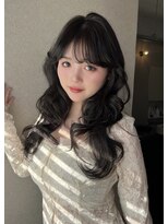 ボタン ハカタ(VOTAN hakata) 【前田七音】グレージュ/シースルーバング/韓国風巻き/前髪