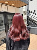 【KAZUKI指名】ワインレッド♪♪ブリーチ無しWカラーで♪♪